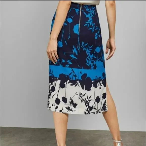 Ted Baker Selaah Bluebell‎ Floral Print Midi Skirt Ted1Womens 4